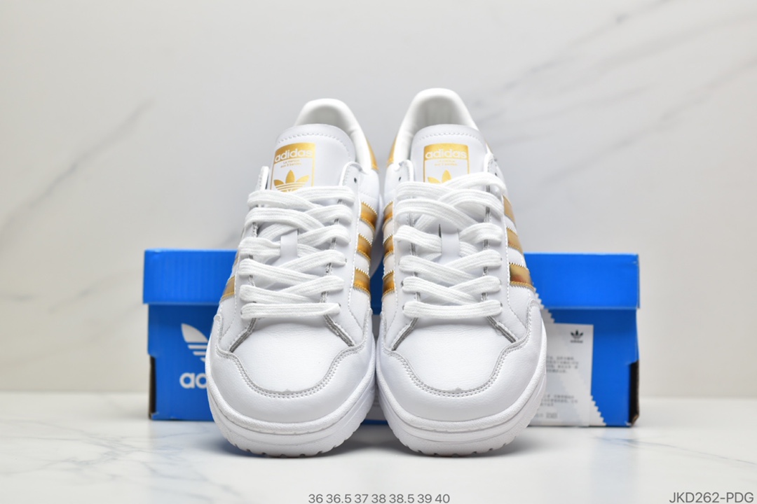 160 公司级阿迪达斯Adidas Team Court 复古百搭简约运动风 EF6054