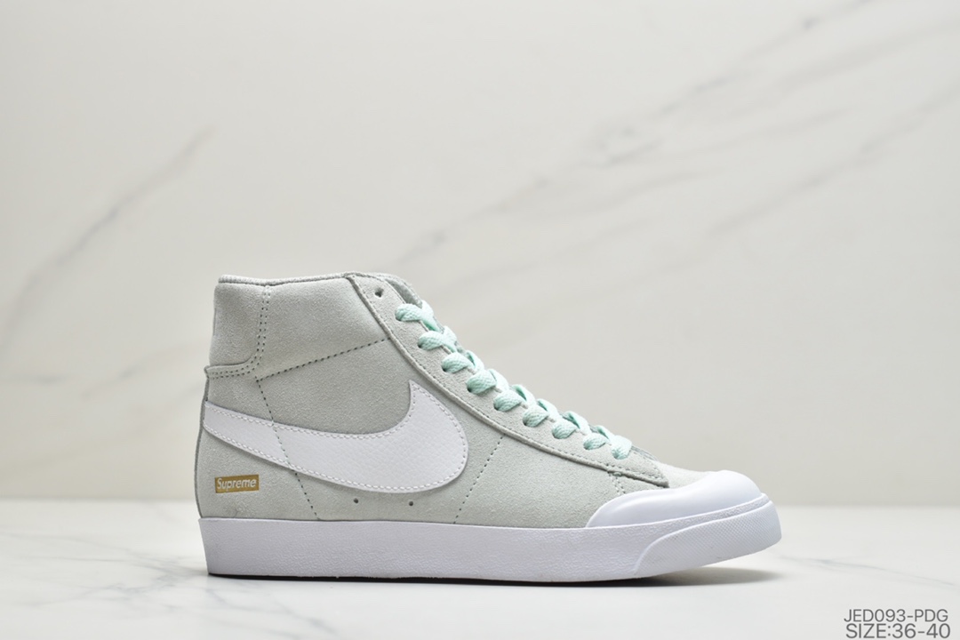 150 公司级耐克Superme x Nike SB Zoom Blazer Low XT 杀人头鲸包头中帮滑板鞋864348-101