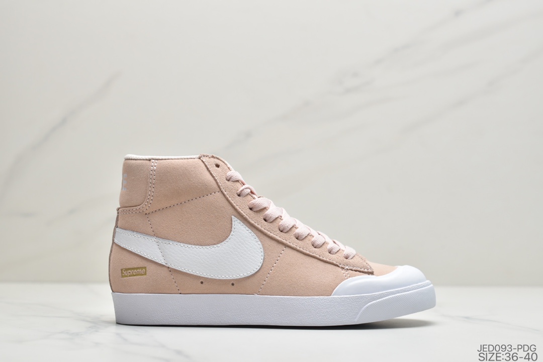 150 公司级耐克Superme x Nike SB Zoom Blazer Low XT 杀人头鲸包头中帮滑板鞋864348-101