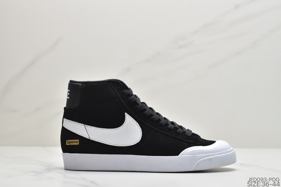 150 公司级耐克Superme x Nike SB Zoom Blazer Low XT 杀人头鲸包头中帮滑板鞋864348-101