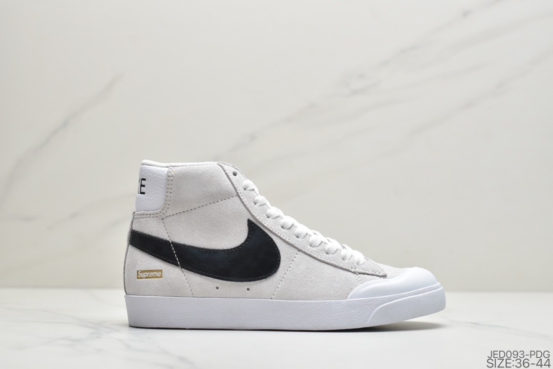 150 公司级耐克Superme x Nike SB Zoom Blazer Low XT 杀人头鲸包头中帮滑板鞋864348-101