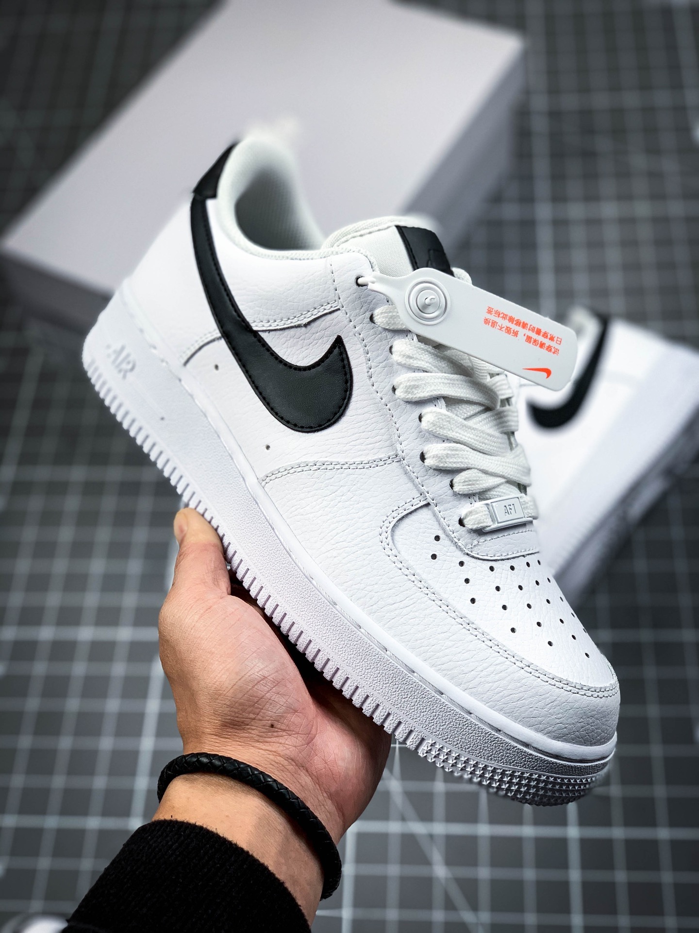 200 公司级 Nike Air Force 1 Lo ”白黑标”  低帮休闲运动板鞋315115-152