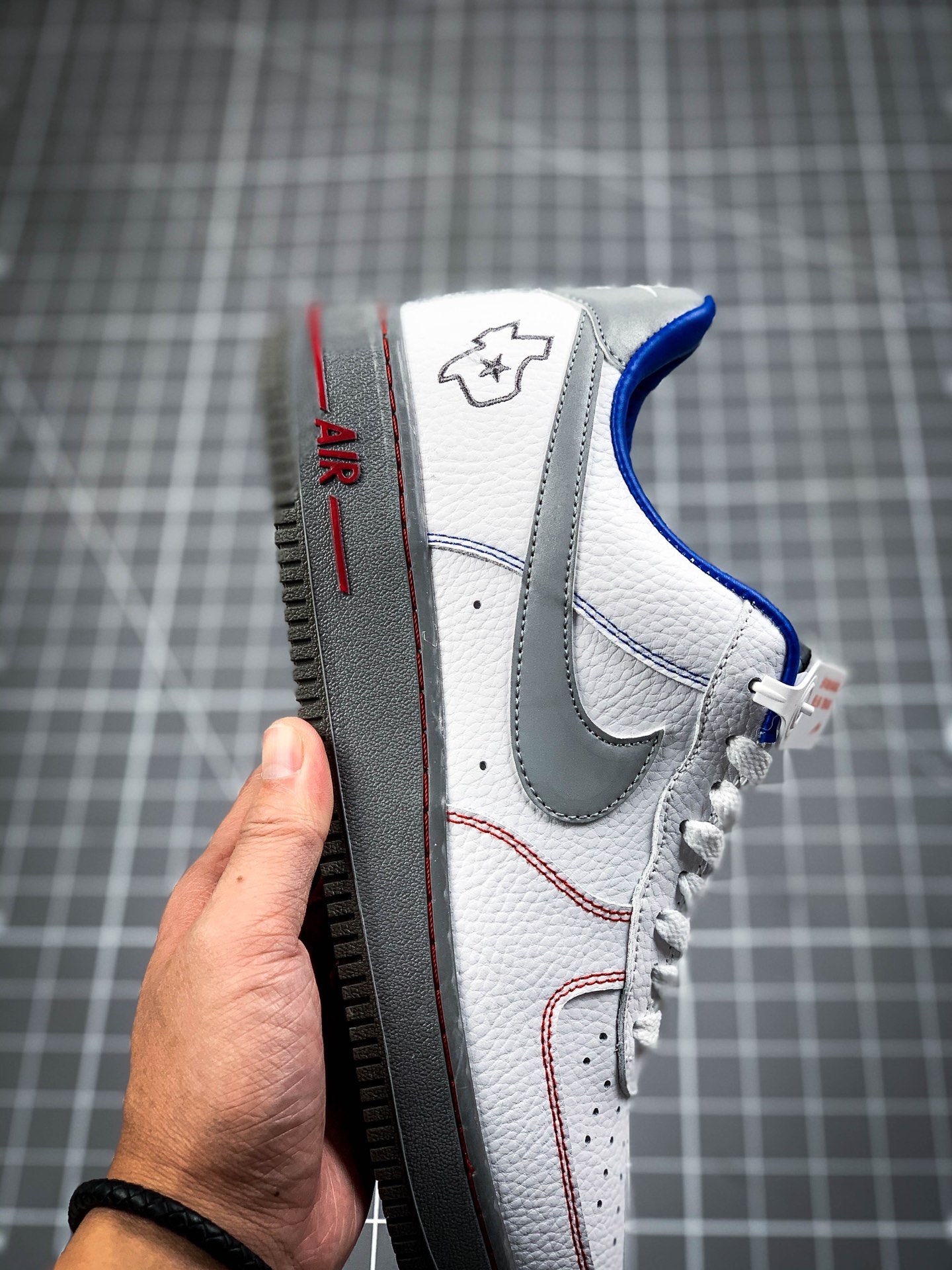 200 公司级 Nike Air Force 1 Low休斯顿城市限定 空军一号低帮休闲板鞋 超强3M反光 DH0902-108