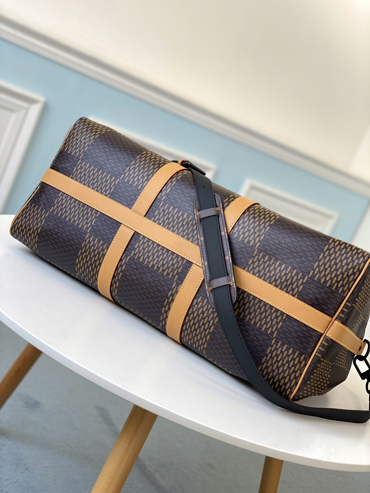 Louis Vuitton Keepall Bandoulière 50 Giant Damier Ebene 50 x 29 x 23 cm travel
