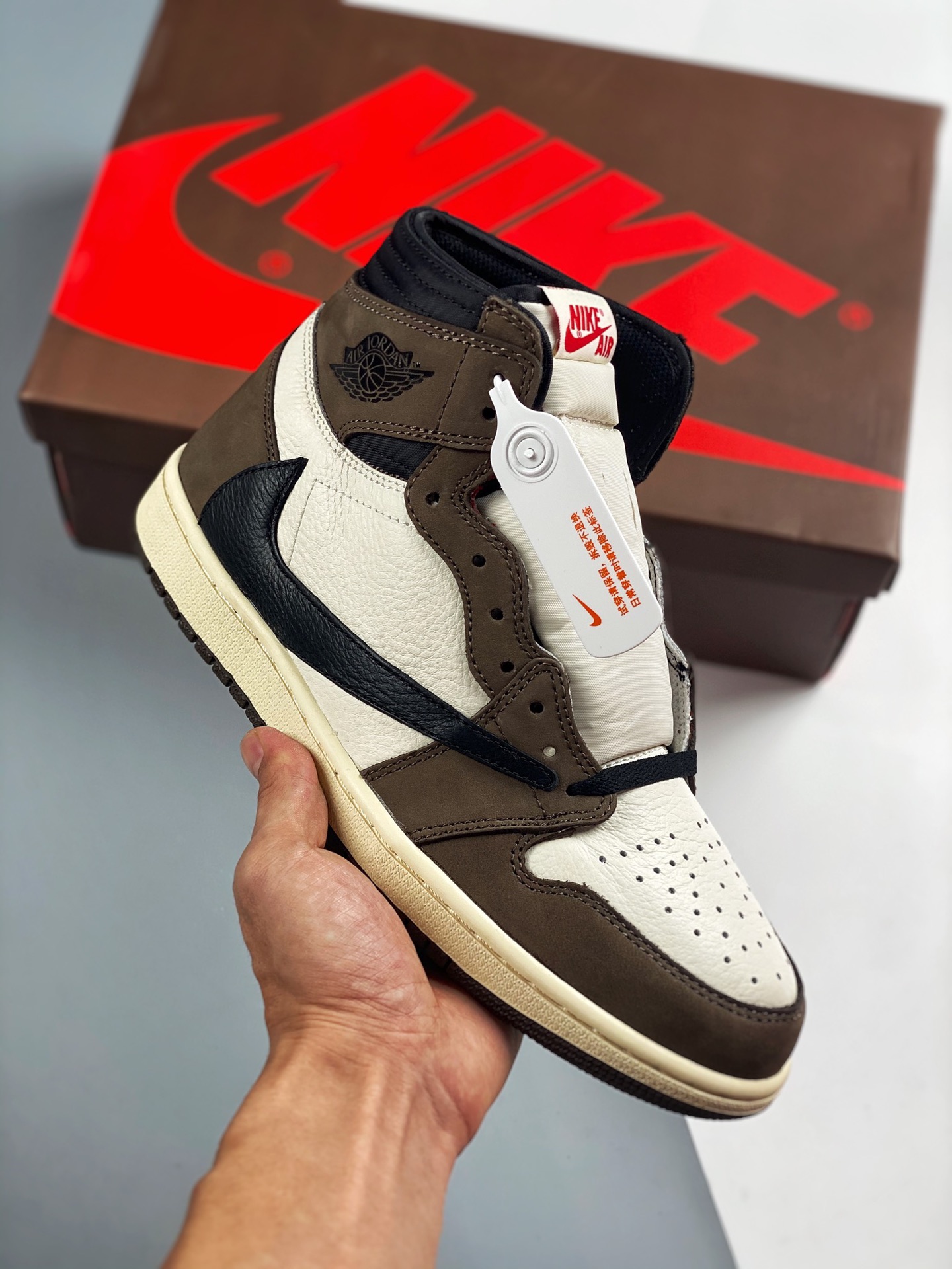 #Base original de Dongguan, el rey de la relación calidad-precio en el mercado💯 Travis Scott X Air Jordan 1 Caña alta …
