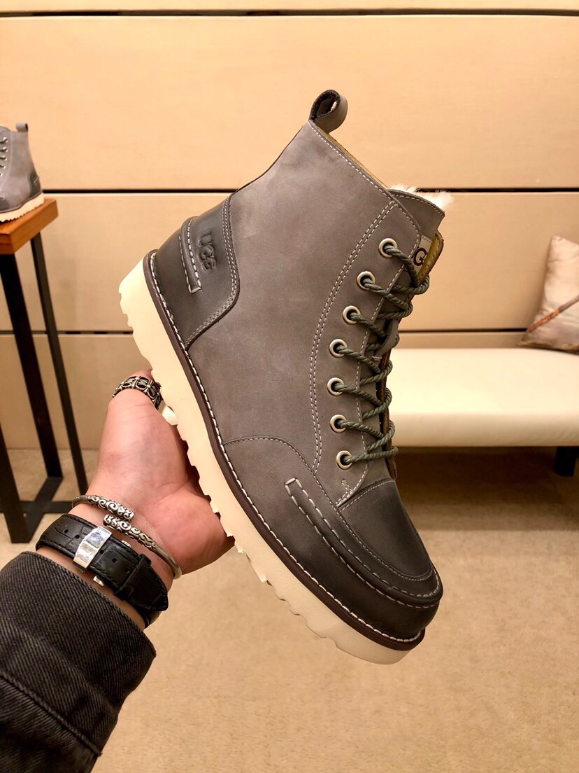 （真全羊毛里不加丝假毛）【UGG男鞋】 版型好到不多说，品质、做工、材料再度升级帅气来袭👏俊朗的外形👏精