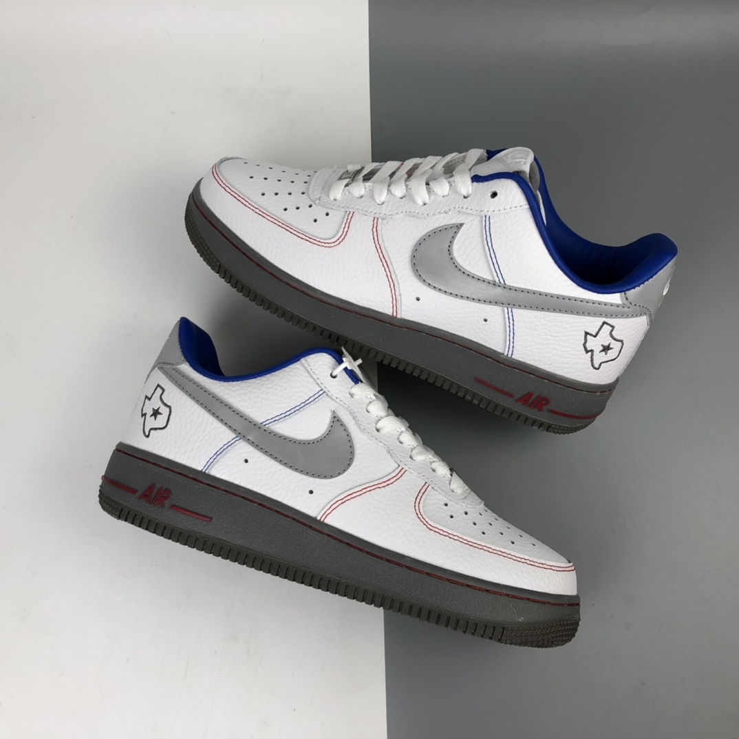 200 Nike Air Force 1'07 空军一号液态银3M反光低帮休闲板鞋 CK5433-200