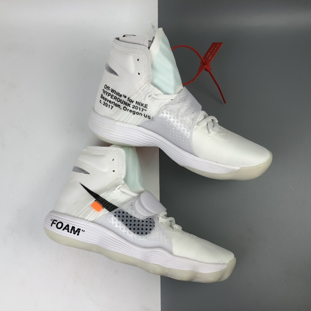 260 Off-White x Nike  Hyperdunk 2017OW联名系列 “白黑橘OW”AJ4578-100