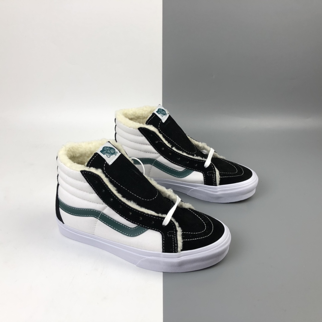 160 加绒款 Vans Sk8-Hi Vlt Lx 加绒保暖款职业滑板系列高帮休闲板鞋 VN0A4CS5W43