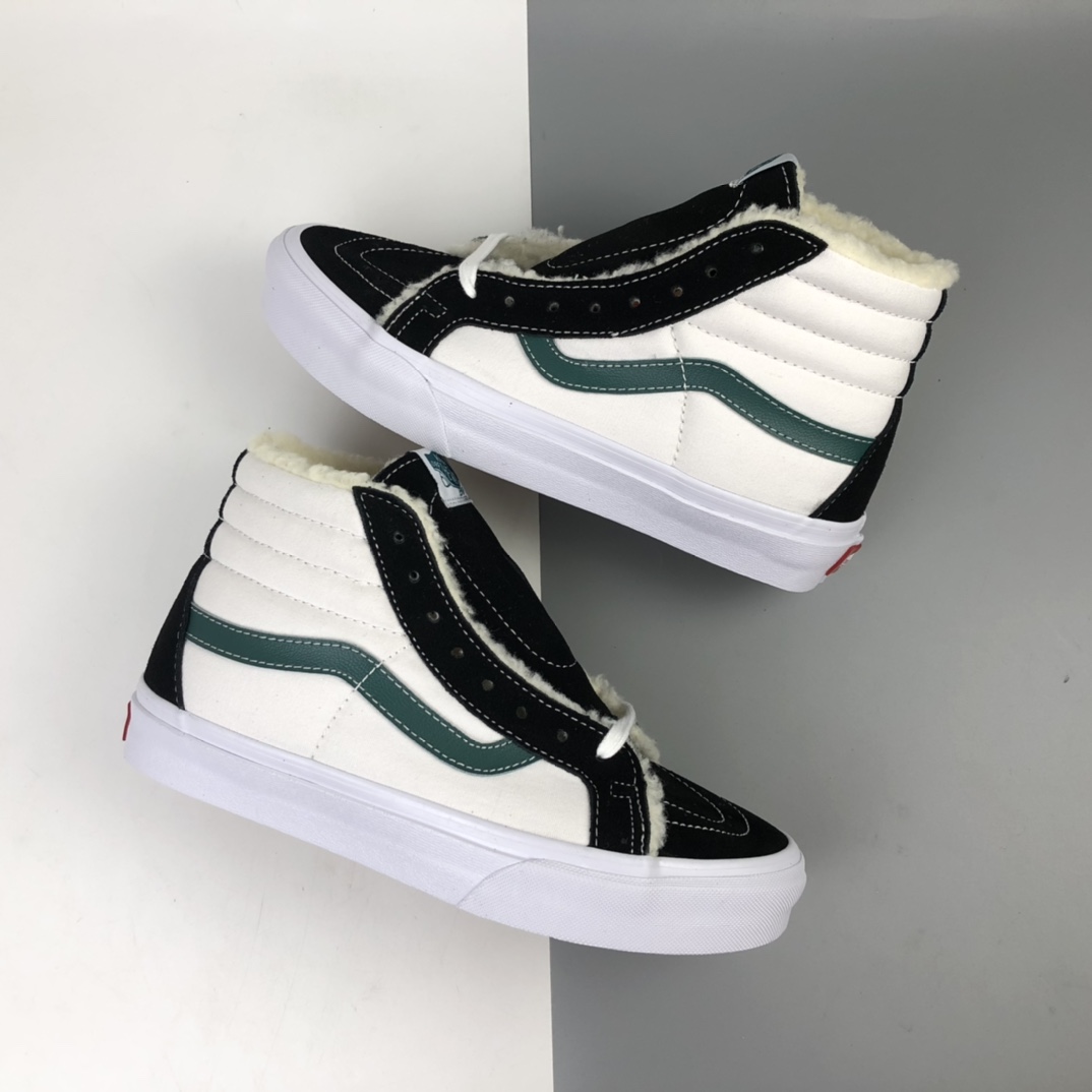 160 加绒款 Vans Sk8-Hi Vlt Lx 加绒保暖款职业滑板系列高帮休闲板鞋 VN0A4CS5W43