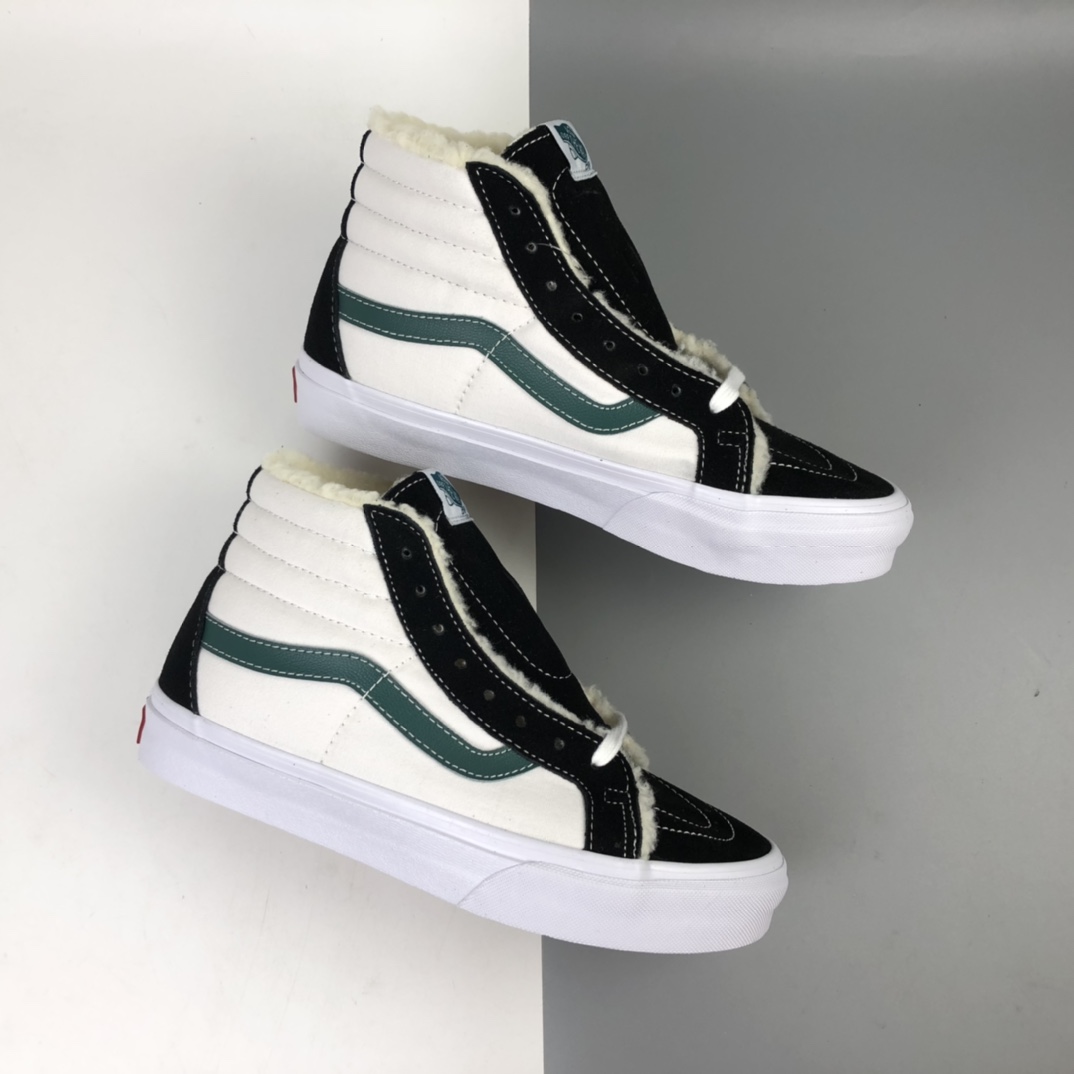 160 加绒款 Vans Sk8-Hi Vlt Lx 加绒保暖款职业滑板系列高帮休闲板鞋 VN0A4CS5W43
