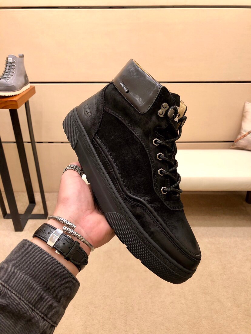 （真全羊毛里不加丝假毛）【UGG男鞋】 版型好到不多说，品质、做工、材料再度升级帅气来袭👏俊朗的外形👏精