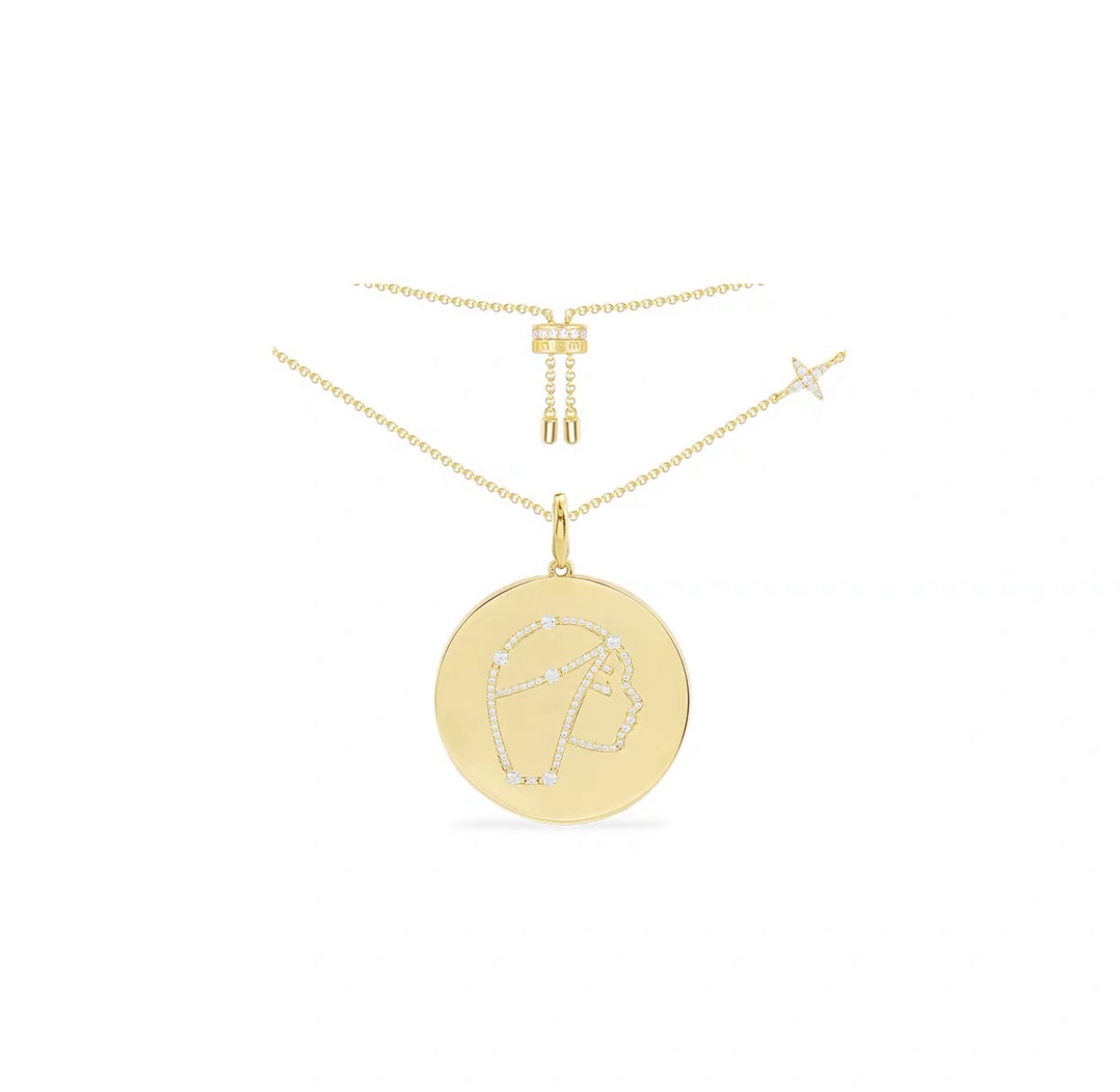 Virgin Precision Version: APM Monaco’s 925 Silver & Gold Image Distribution Necklace - 图片 1