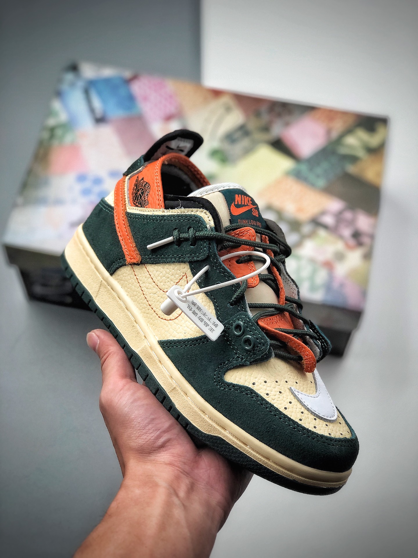 Nike SB Dunk LOW PRO SB, zapatilla de skate versátil para cultura urbana, utiliza el modelo de caña alta de SB Dunk Hig…