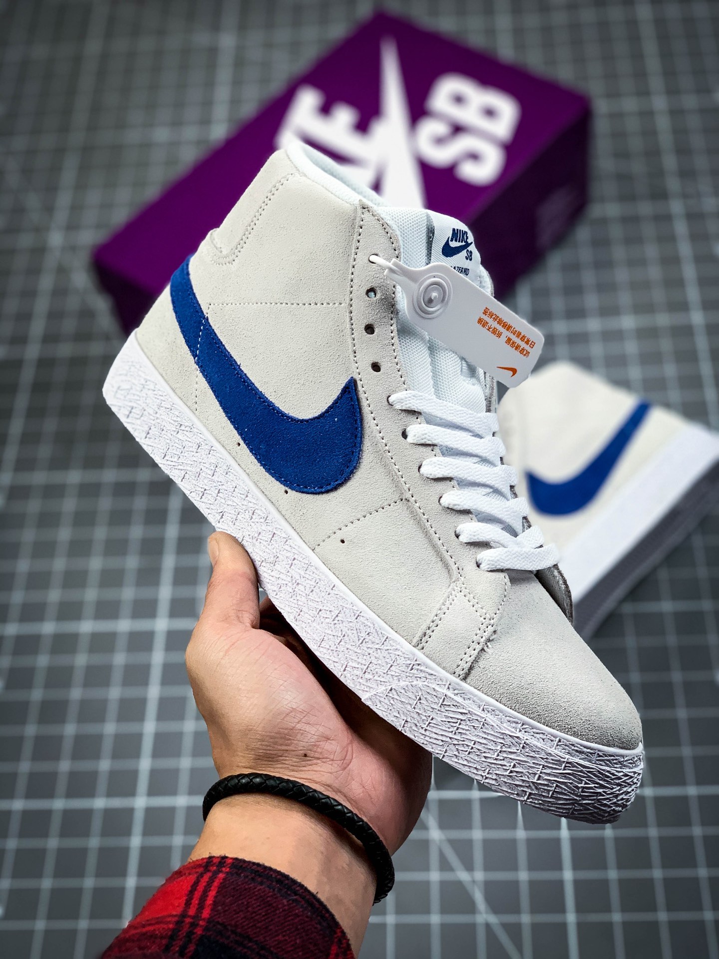 合集 180 公司级#耐克Nike Blazer Mid 灰白/红白 开拓者系列 864349-104