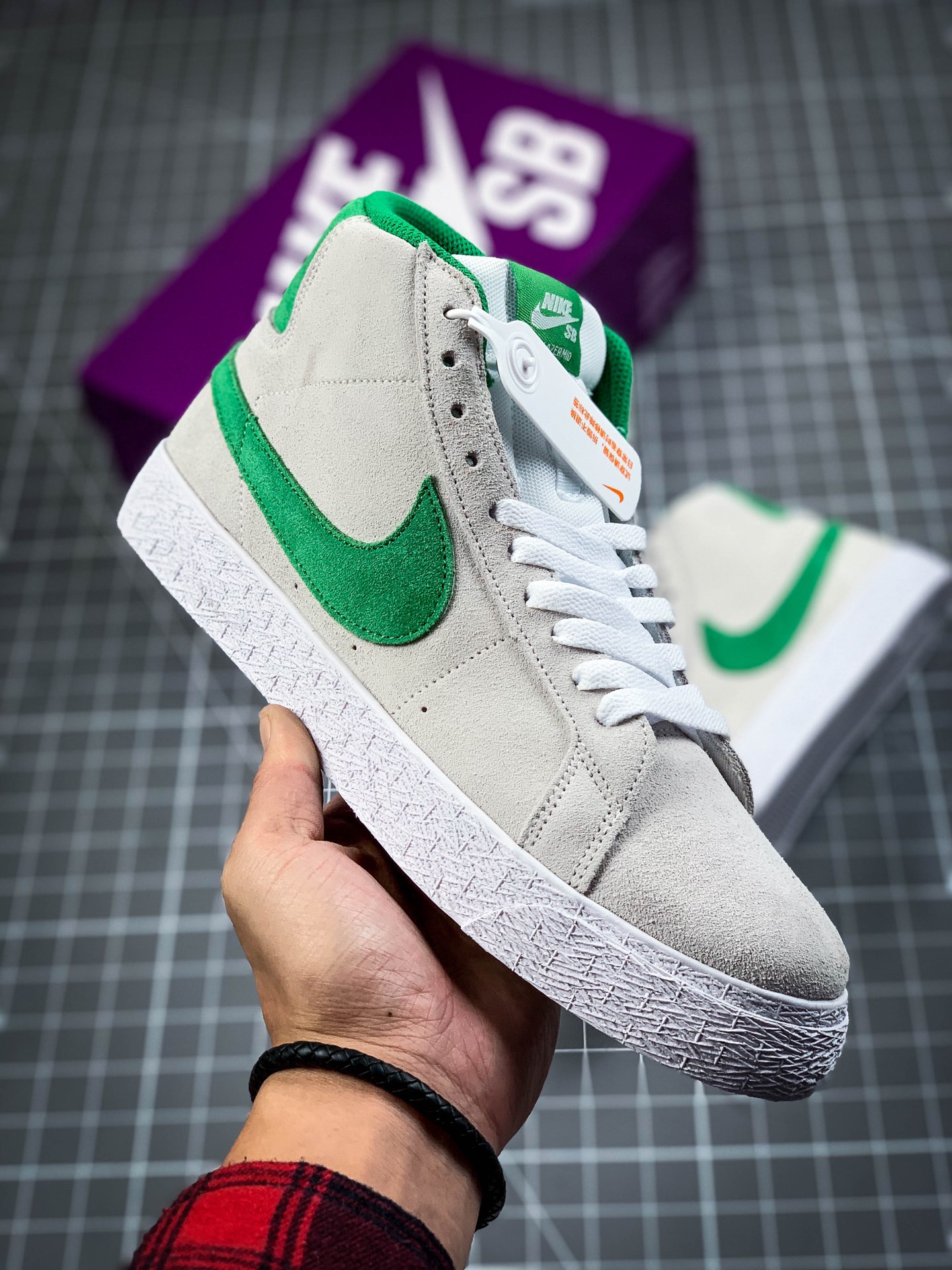 合集 180 公司级#耐克Nike Blazer Mid 灰白/红白 开拓者系列 864349-104