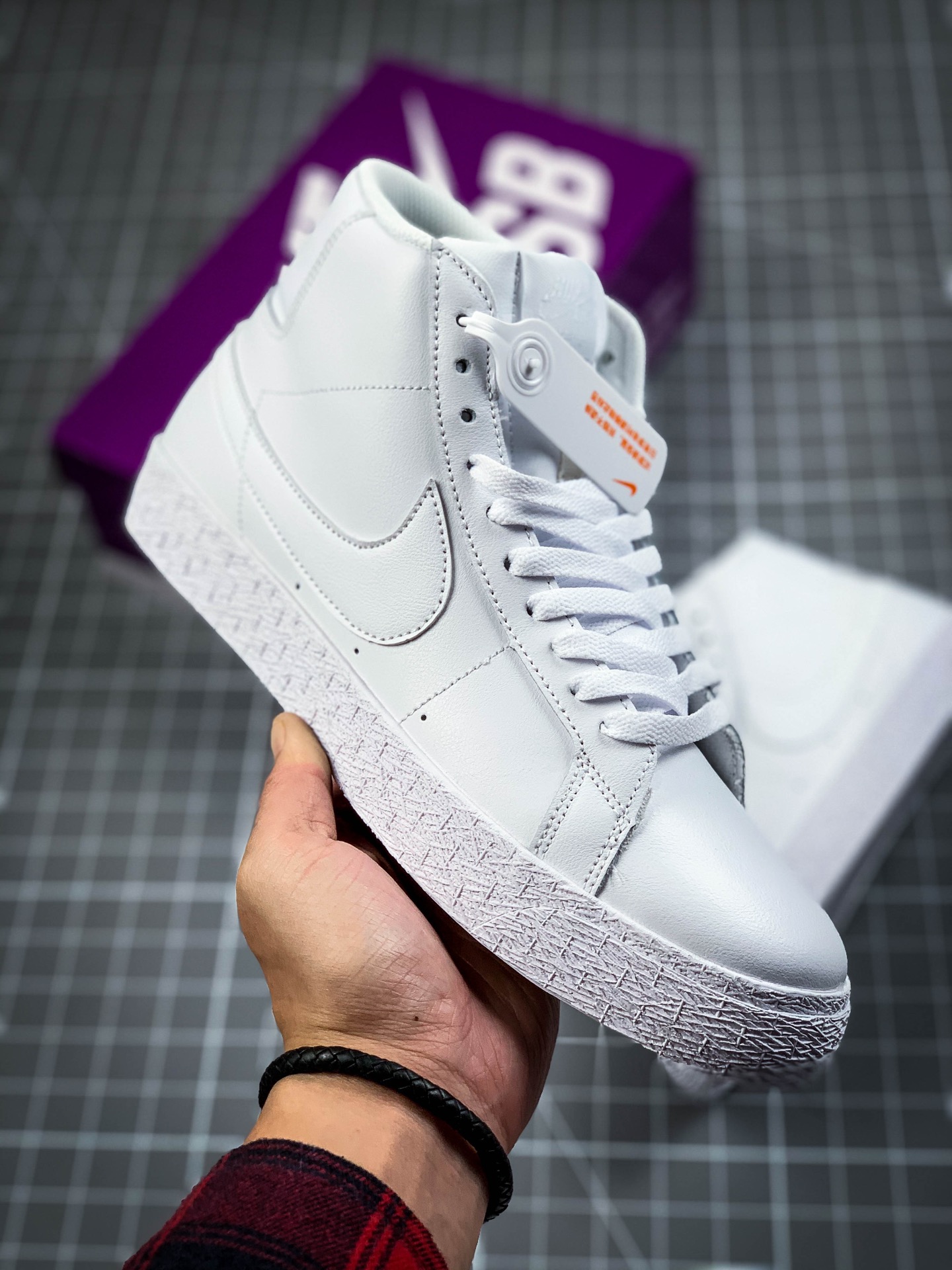 合集 180 公司级#耐克Nike Blazer Mid 灰白/红白 开拓者系列 864349-104