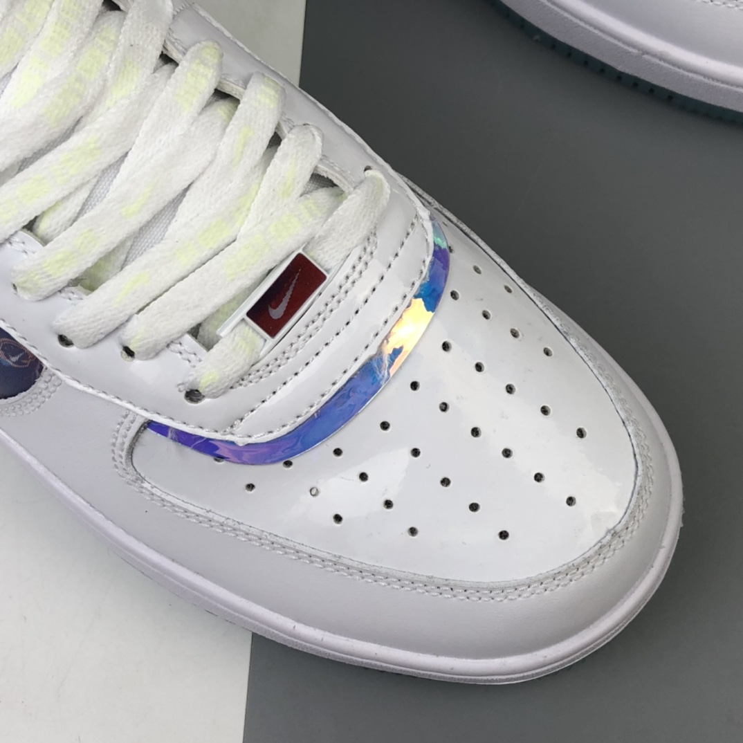 200 Nike Air Force 1'07 LV8 ”Good Game” 电玩限定 白炫彩镭射魔术贴高帮板鞋 DC2111-191