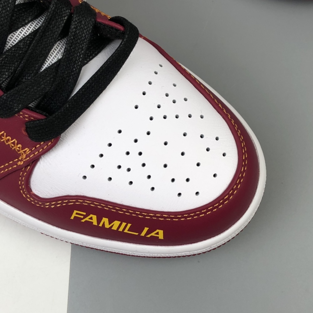 240 Air Jordan 1 Mid “Familia” 乔1 中帮百搭休闲运动板鞋 亡灵节 DC0350-100