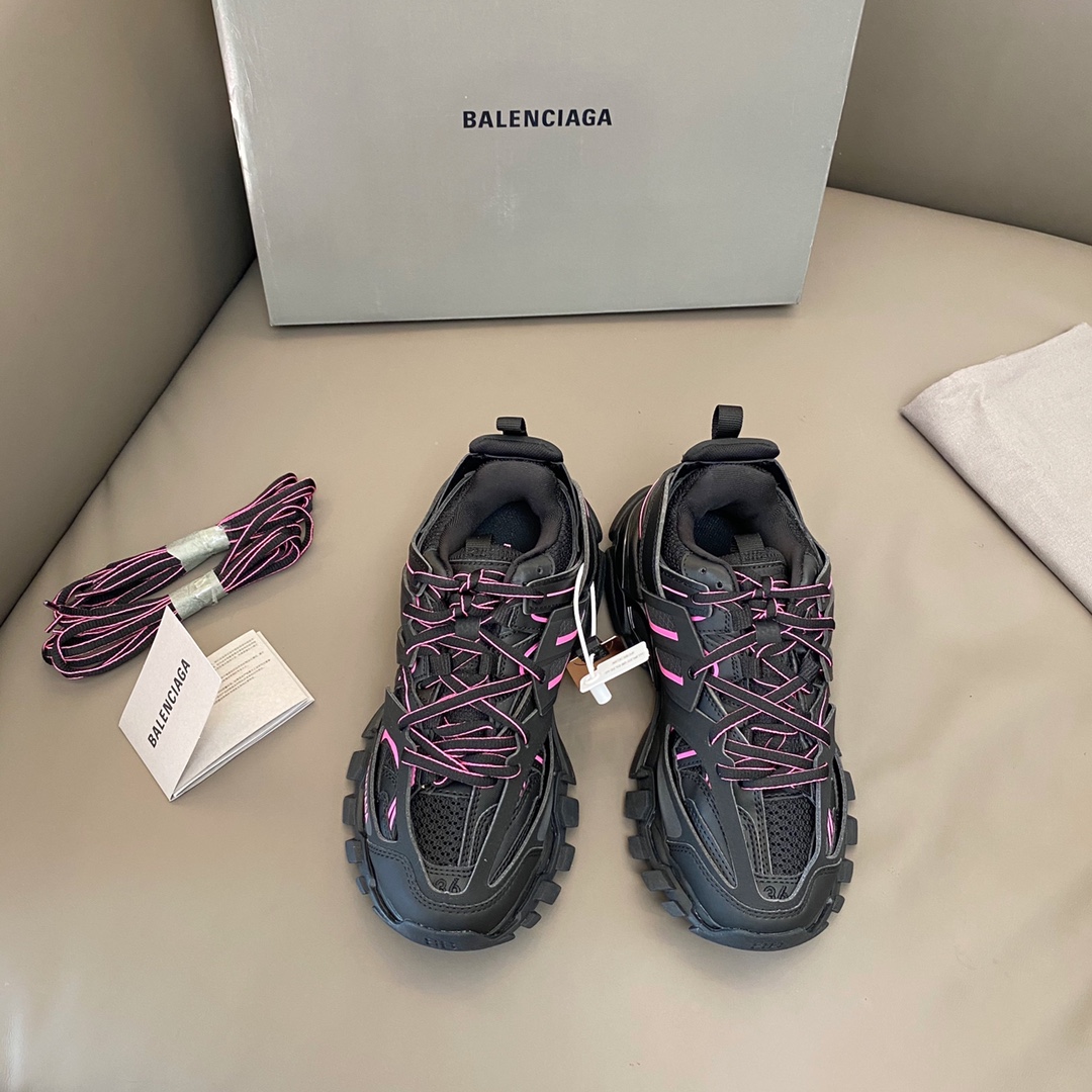 Hilo rojo negro Balenciaga · Balenciaga 2021ss nuevo nuevo color Track 3.0 zapatos para papá de tercera generación zapa…