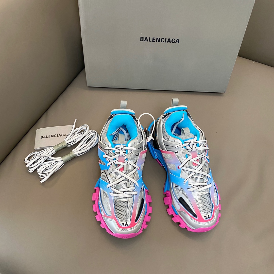 Balenciaga colorido · Balenciaga 2021ss nuevo color Track 3.0 zapatos para papá de tercera generación, zapatos deportiv…