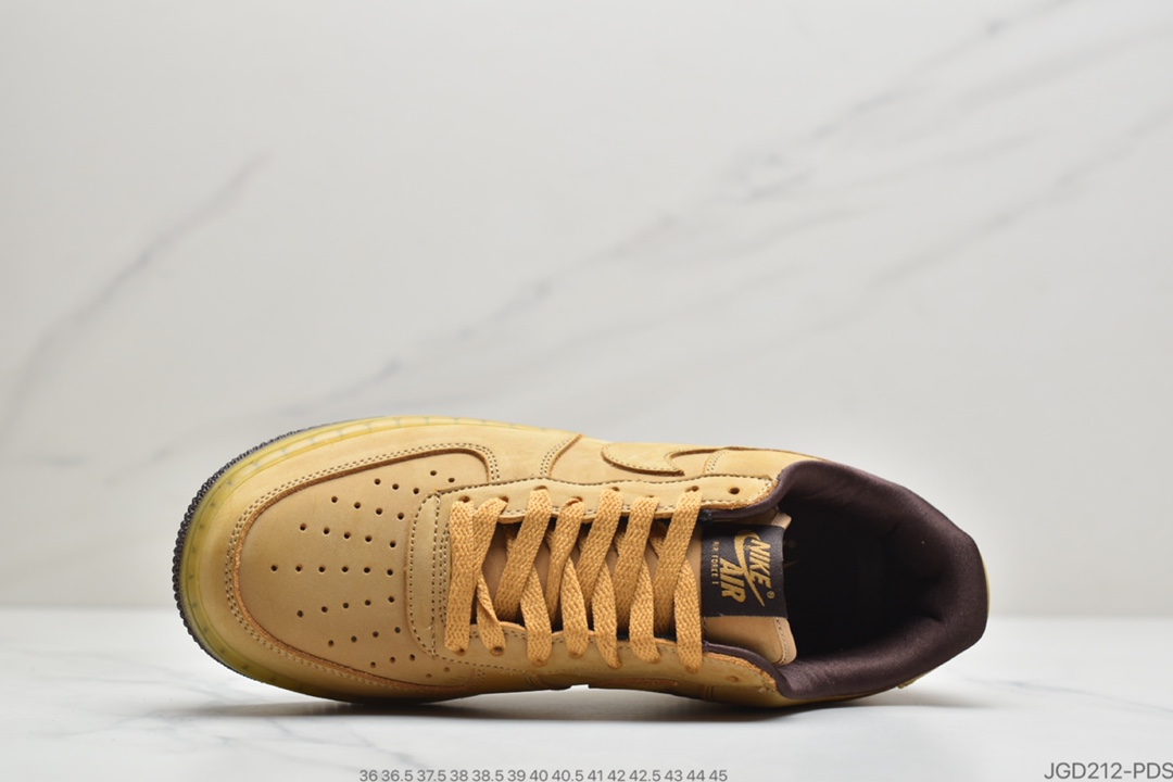 180Nike Air Force 1 CO.JP Retro SP”Wheat Mocha”空军一号低帮经典百搭休闲运动板鞋“麦黄摩卡半透明”DC7504-700