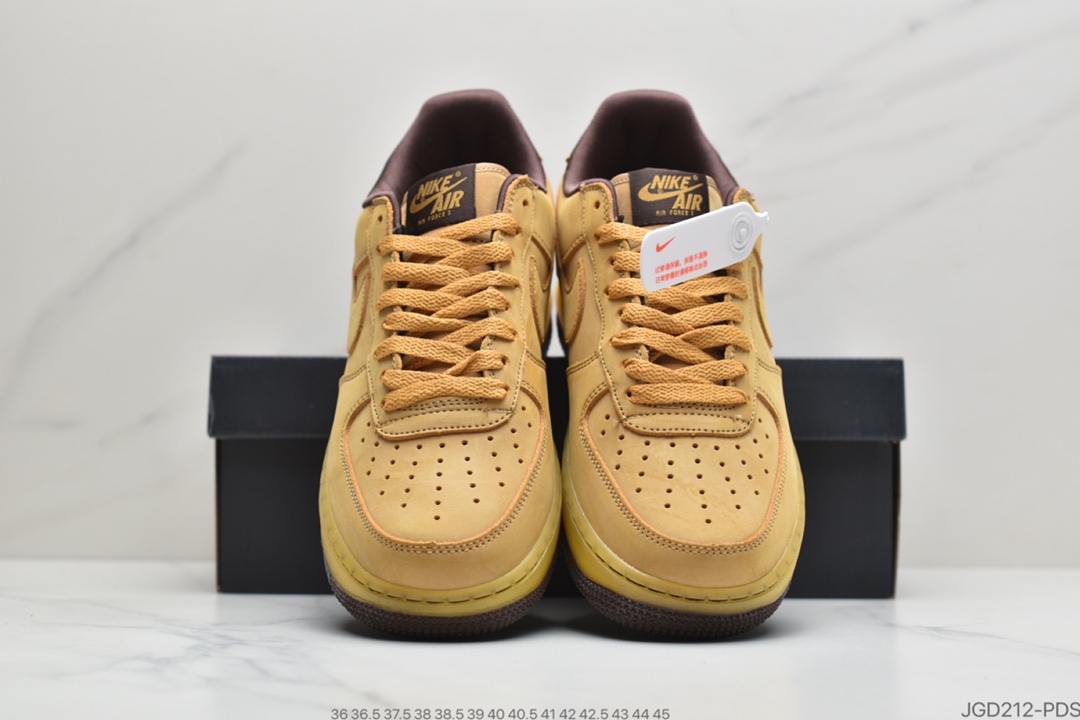 180Nike Air Force 1 CO.JP Retro SP”Wheat Mocha”空军一号低帮经典百搭休闲运动板鞋“麦黄摩卡半透明”DC7504-700