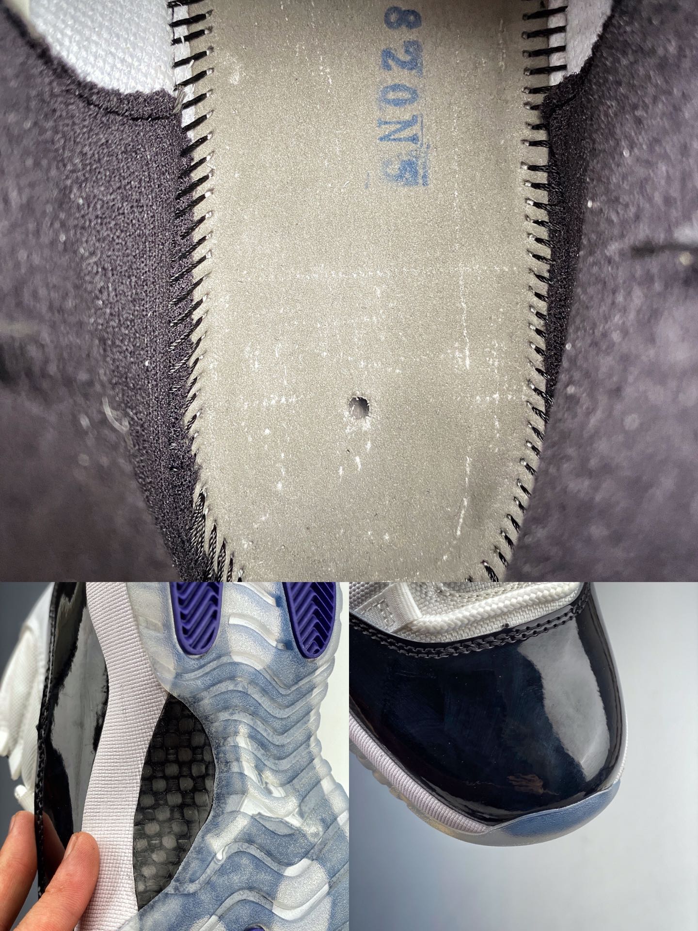 400     Air Jordan 11Concord aj11康扣黑白 复刻高帮男鞋  378037-100