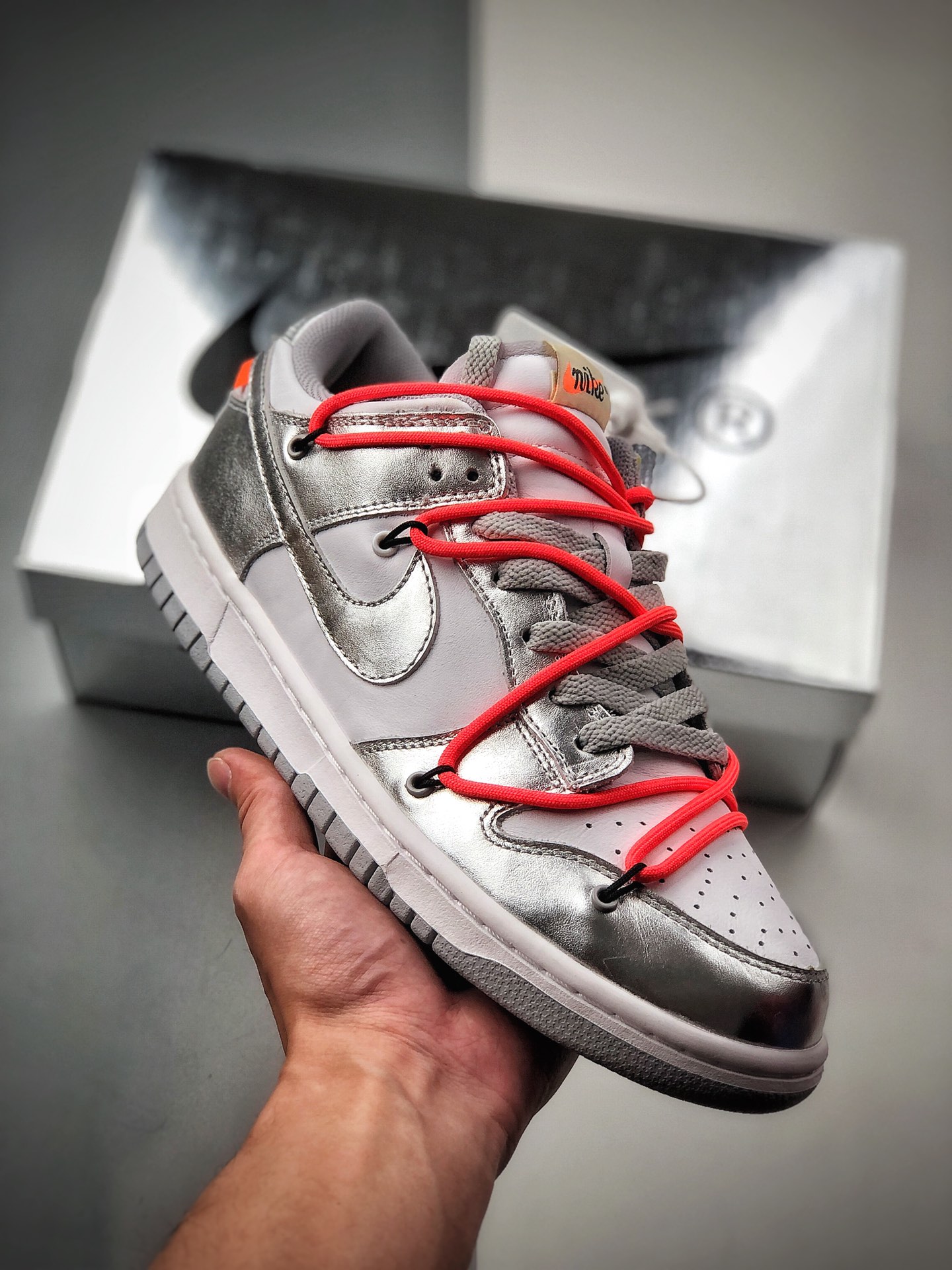 Nike SB Dunk OFF-WHITE colaboración triple: zapatillas de skate casuales de caña baja, clásicas y versátiles, desarroll…