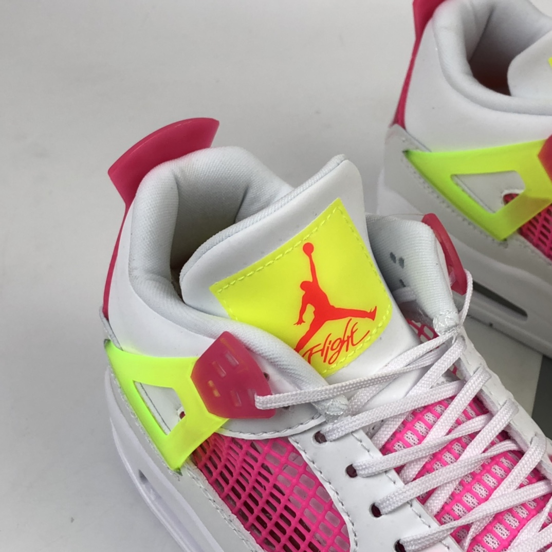 360 Air Jordan 4 AJ4 GS “Lemon Venom” 黄粉白糖果柠檬 CV7808-100