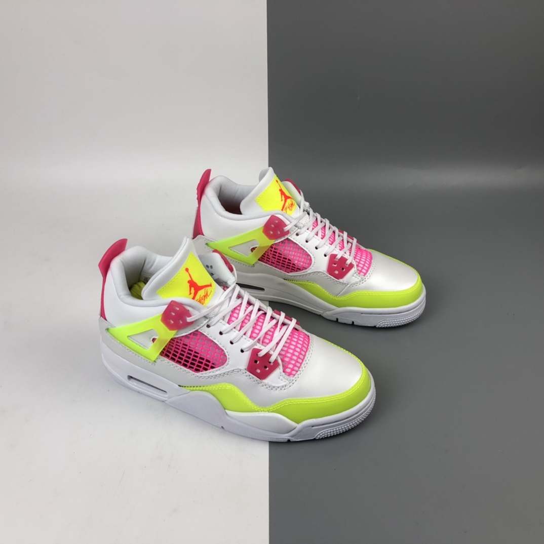 360 Air Jordan 4 AJ4 GS “Lemon Venom” 黄粉白糖果柠檬 CV7808-100