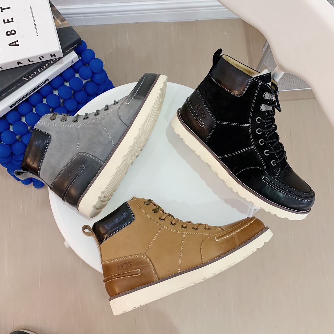 爆款来袭 【UGG男鞋】 版型好到不多说，品质、做工、材料再度升级帅气来袭👏俊朗的外形👏精致的做工👏上等