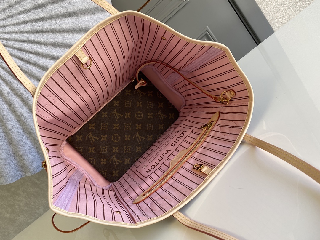 M50366顶级原单NEVERFULL中号手袋Neverfull经典手袋探索袋内精致细节重新设计的内袋采
