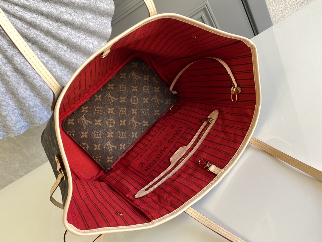 M41177顶级原单NEVERFULL中号手袋Neverfull经典手袋探索袋内精致细节重新设计的内袋采