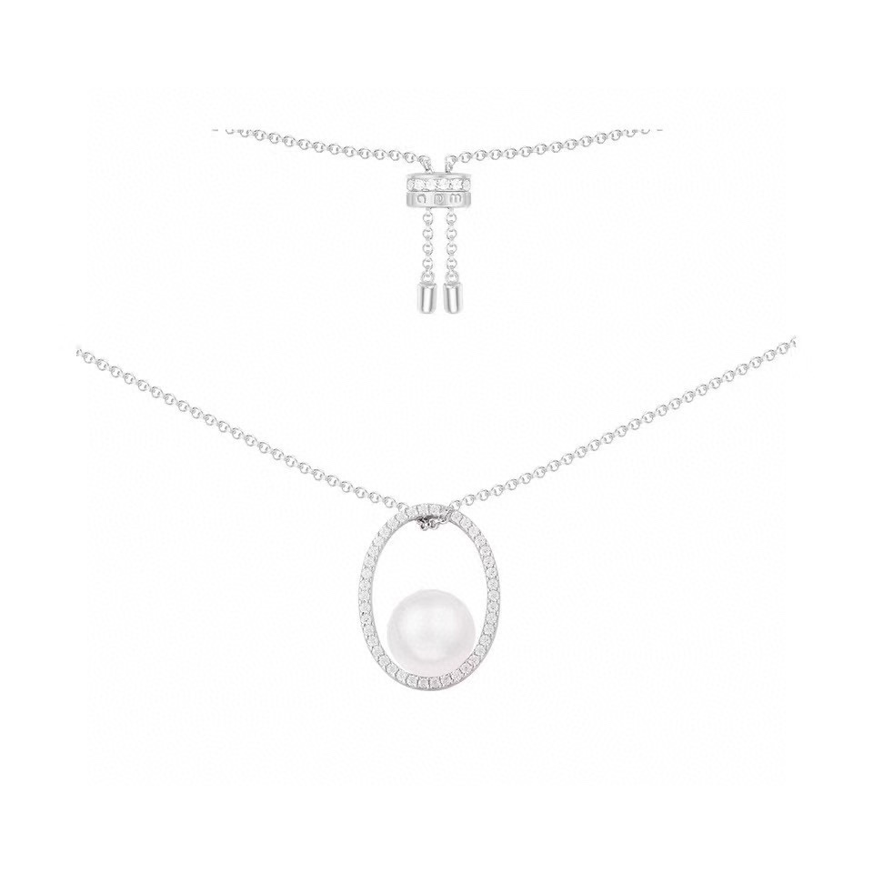 Apm Monaco简约气质珍珠项链女 时尚优雅高级设计感毛衣链吊坠 独特风格 精选原版进口材质电镀厚金 原版一比一定制。