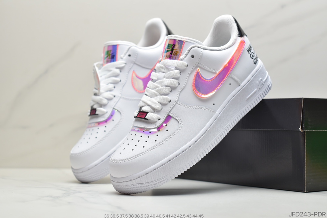 170 公司级Air Force 1 '07 LV8”Good Game” 电玩限定 黑炫彩镭射魔术贴空军 DC0710-191