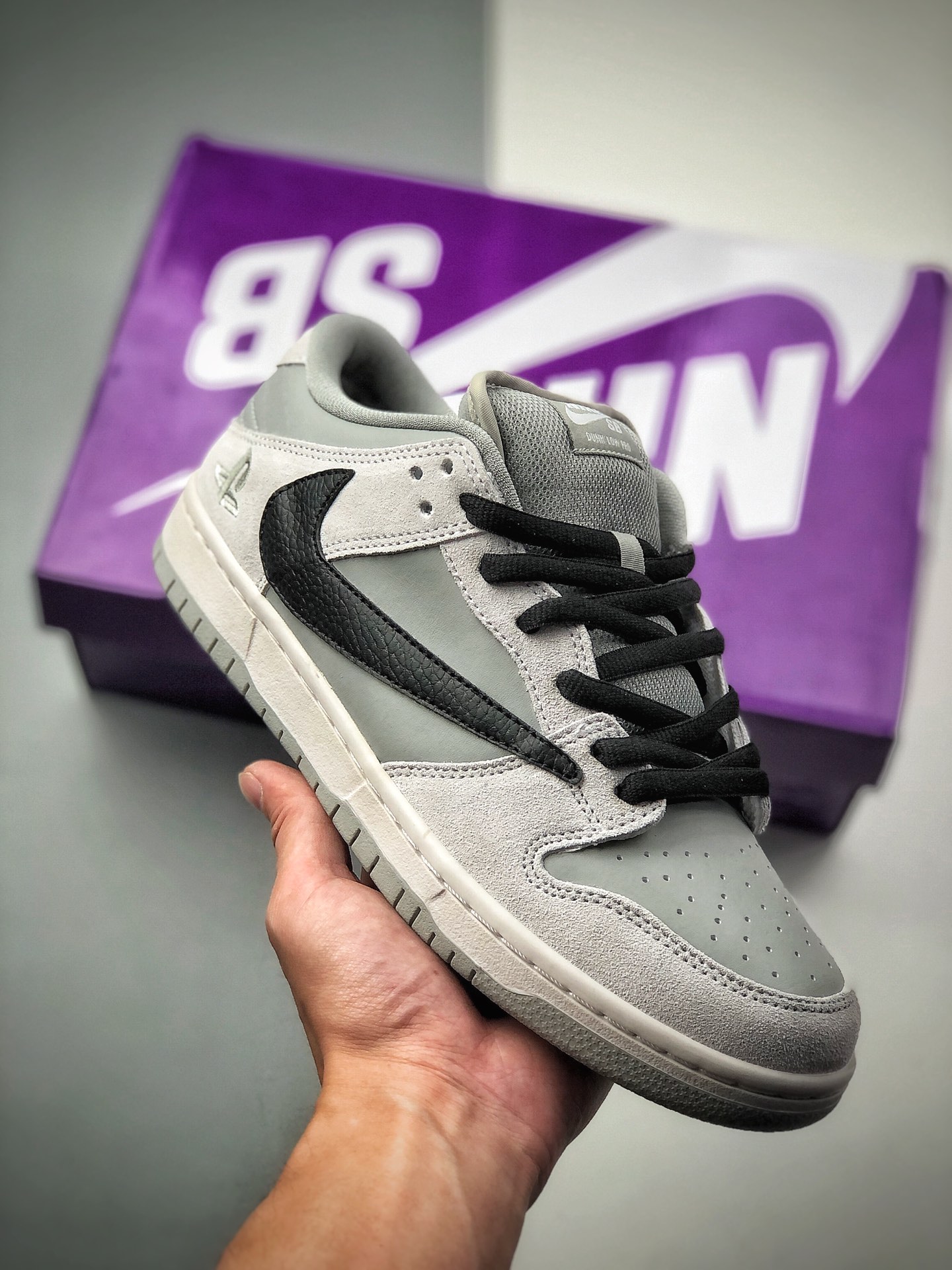 Nike SB Dunk LOW PRO, serie de clavados, zapatillas de skate casuales de caña baja de estilo retro, con amortiguación Z…