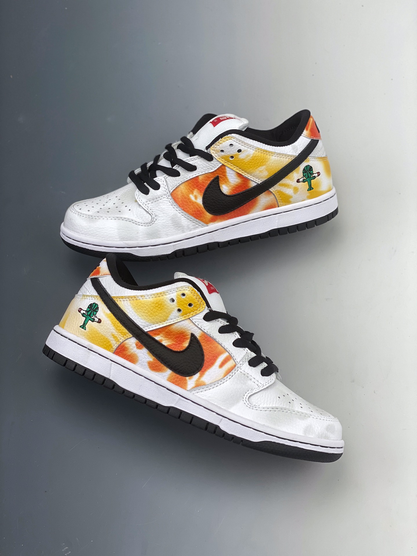 180   Nike SB Dunk Low Pro QS”Viernam 25 Anniversary”扣篮系列低帮经典百搭休闲运动板鞋“黑黄橙扎染外星人” 货号 BQ6832-101