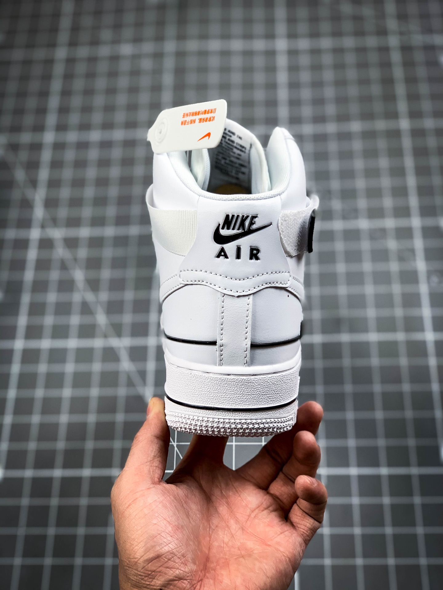 220 海外限定别注空军一号 Nike Air Force 1 High '07 Lv8 “Double Air” 白黑串标 空军一号 CJ1385-100