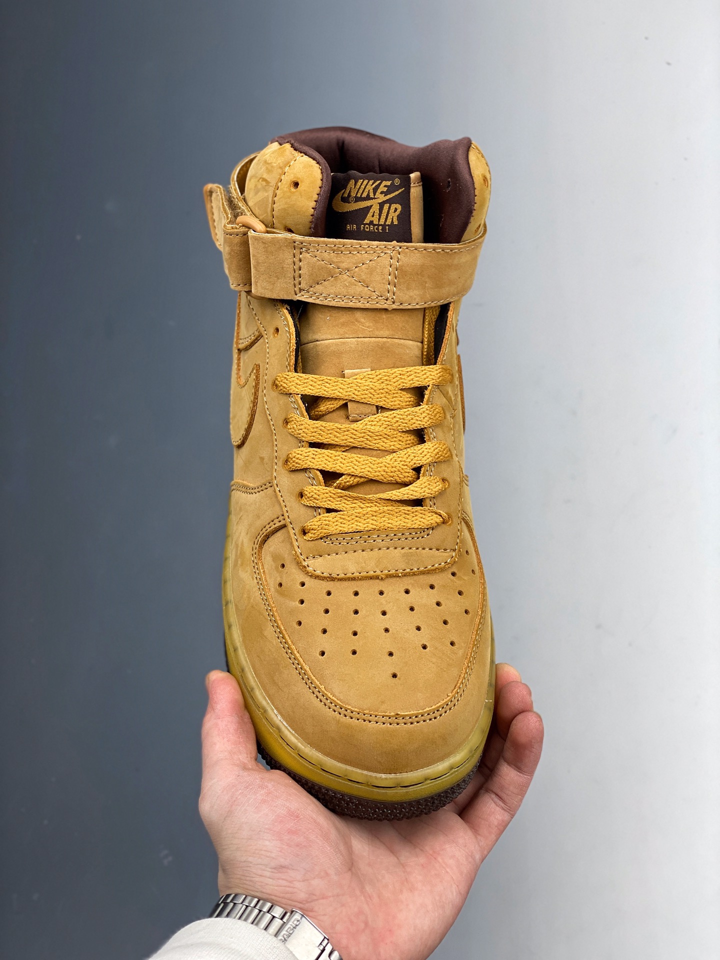 220  NIKE AIR FORCE 1'07 AF1 摩卡小麦高帮DC7504-600