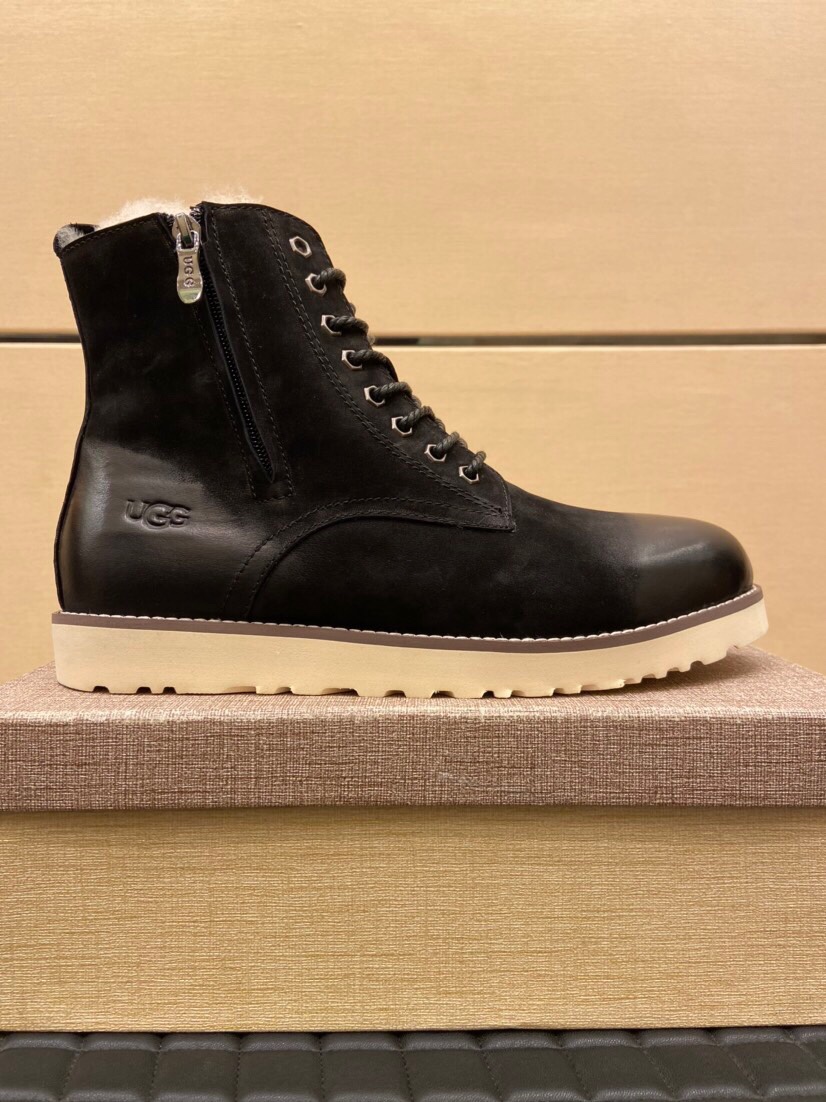 （真全羊毛里不加丝假毛）【UGG男鞋】 版型好到不多说，品质、做工、材料再度升级帅气来袭👏俊朗的外形👏精