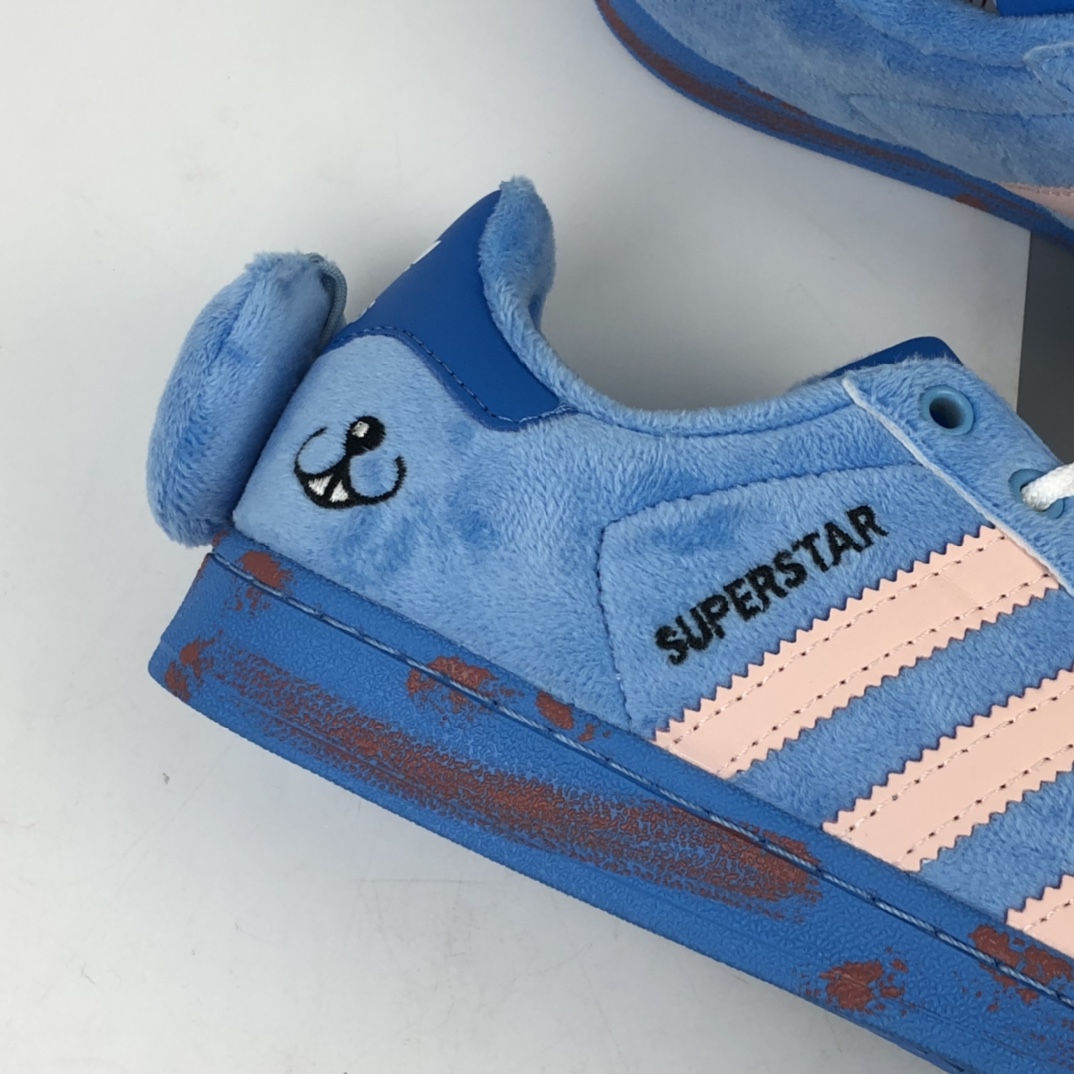 200 Adaias Melting Sadness x Adidas Originals Superstar贝壳头经典百搭休闲运动板鞋“小兔子”FZ5253