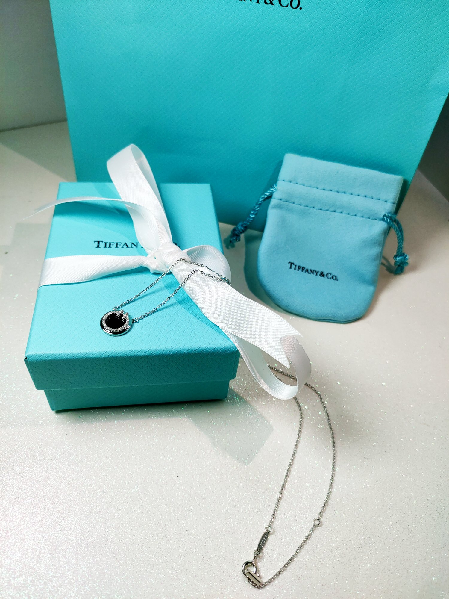 NO:103769,Tiffany Fritillaria Round Platinum Necklace, Sterling Silver 925 Material, Tiffany Necklace, Tiffany, Necklace, Pure Silver19860909蒂芙尼贝母圆牌白金项链,纯银925材质,蒂芙尼项链,tiffany,necklace,pure silver,Jewelry