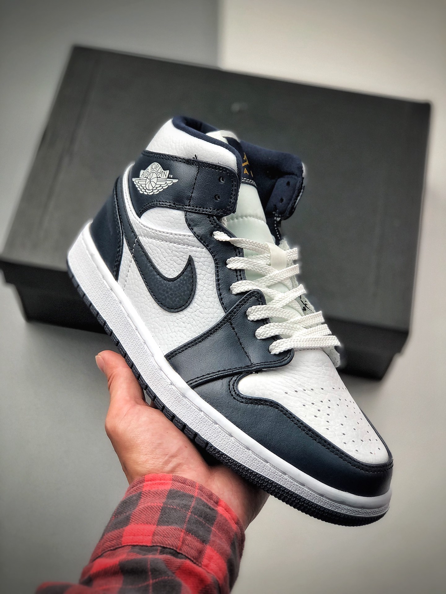 Air Jordan 1 Mid AJ1 Mid zapatillas de baloncesto culturales, nuevo pedido privado independiente, suministro ventajoso,…