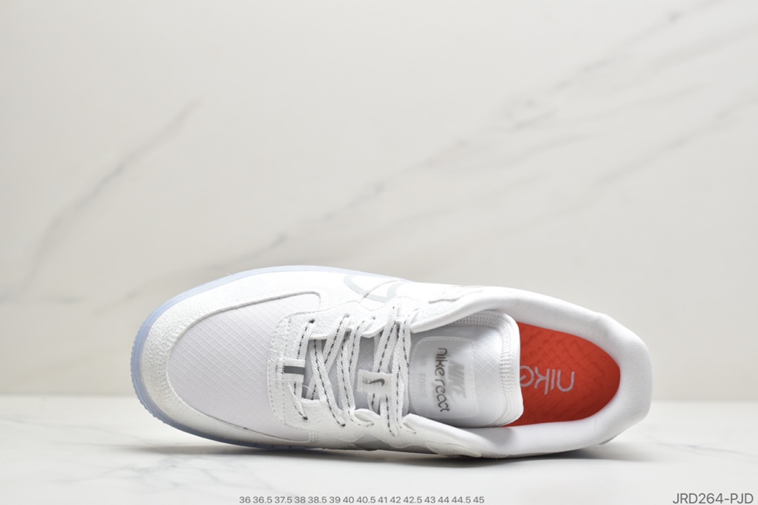 210 公司级耐克Air Force 1 React QS Light Bone 冰块 解析冰蓝空军一号 CQ8879-100