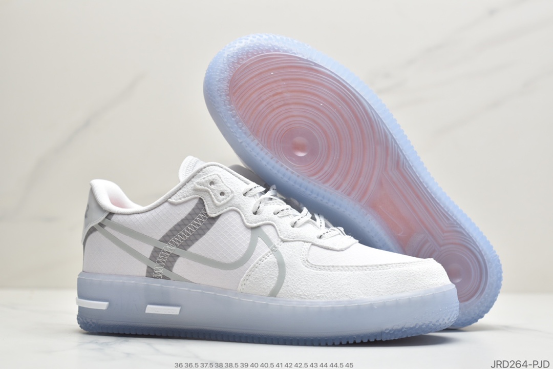 210 公司级耐克Air Force 1 React QS Light Bone 冰块 解析冰蓝空军一号 CQ8879-100