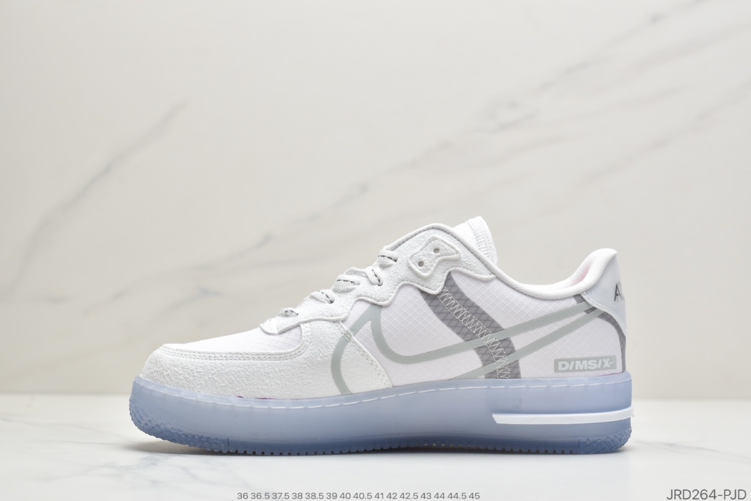 210 公司级耐克Air Force 1 React QS Light Bone 冰块 解析冰蓝空军一号 CQ8879-100