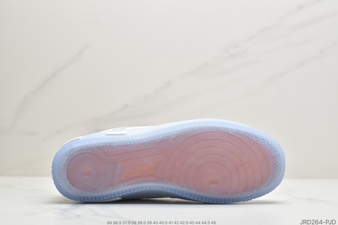 210 公司级耐克Air Force 1 React QS Light Bone 冰块 解析冰蓝空军一号 CQ8879-100