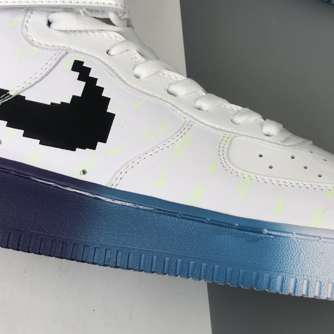 220 OFF White x Nike Air Force 1'07 Vntg Suede Mix 联名款电玩英雄联盟皮肤夜光高帮休闲板鞋 DC2111-101