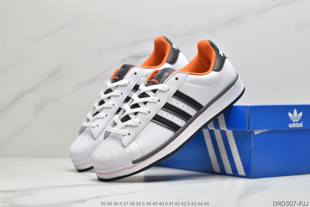 110 真标阿迪达斯adidas三叶草 Originals Superstar Superstar50周年多彩 贝壳头经典百搭休闲运动板鞋 FY2325